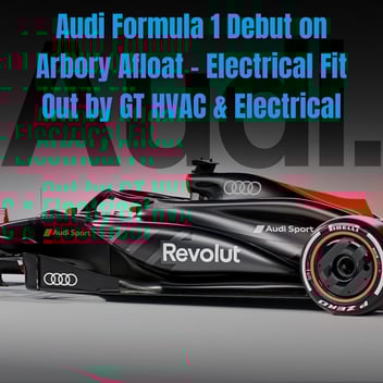 This is an image of the Audi Formula 1 launch at the Melbourne Formula 1 Grand Prix on Arbory Float - Electrical fit out by GT HVAC & Electrical