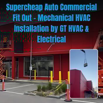 This is an image of SuperCheap Auto in Frankston, VIC for their new commercial build with mechanical HVAC & Electrical fit out