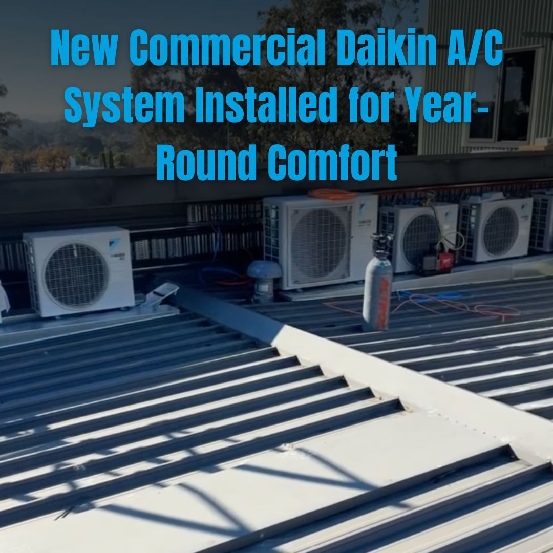 New commercial Daikin A/C system installed for year-round comfort